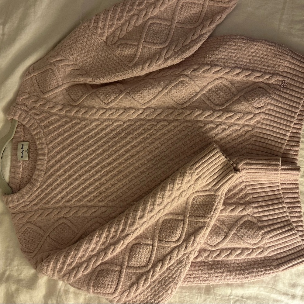 Aritzia Peggy Sweater light pink